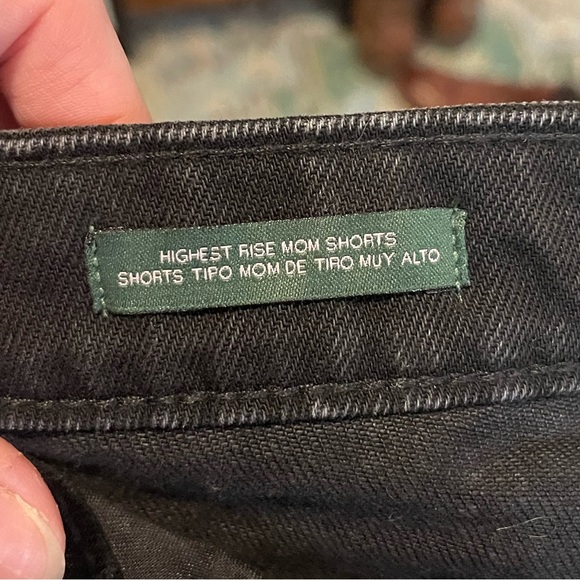 NWT WILD FABLE Black Denim High Rise Mom Shorts - Picture 7 of 7